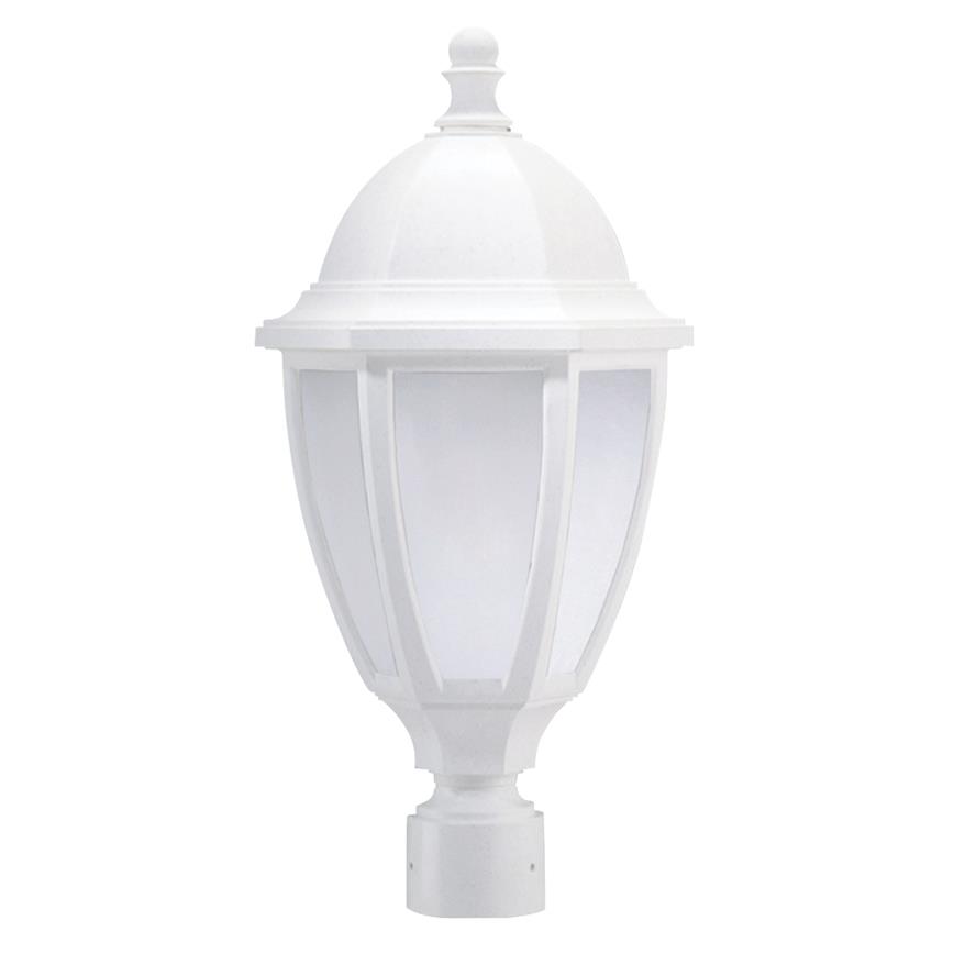 Wave Lighting S11TC-LR12C-WH LED Everstone Full Size Post Lantern in Whitestone